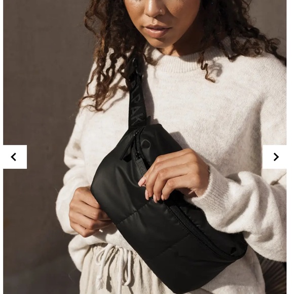 Calpak Handbags - Calpak Luka Belt Bag in matte black.